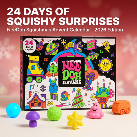 24 days of squishy surprises calendar box with mini squishies